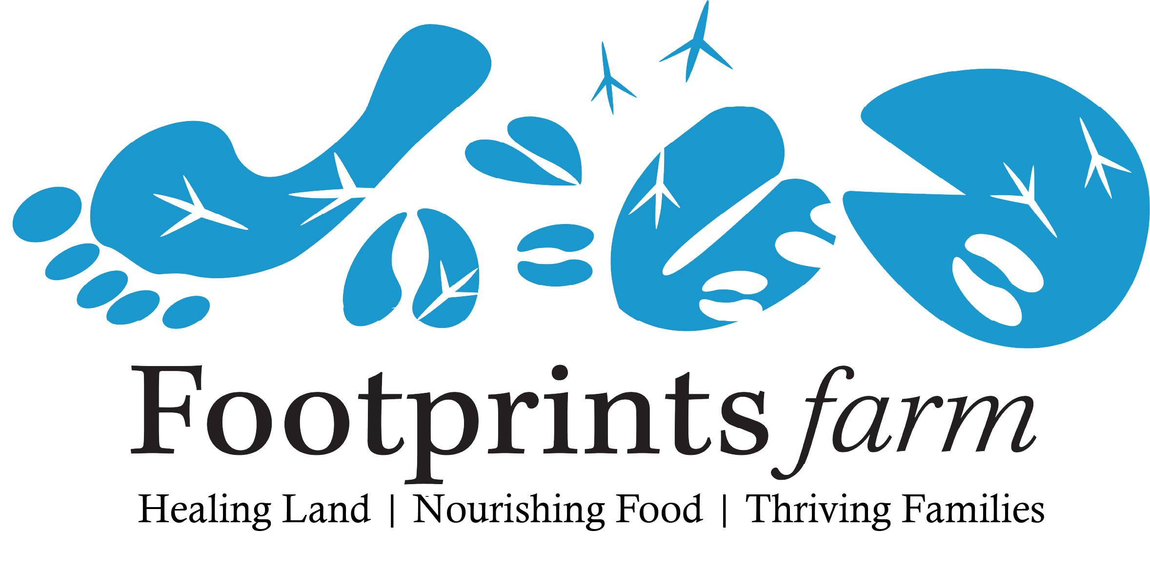 Farm logo design featuring a blue background, established in 1998, with the text "Farm Logo" and location "Nashville Tennessee" prominently displayed, ideal for agricultural branding and marketing.